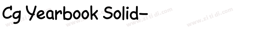Cg Yearbook Solid字体转换 Cg Yearbook Solid字体转换